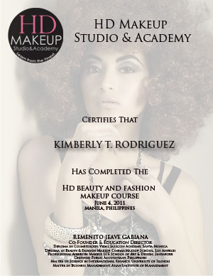 Makeup certificate